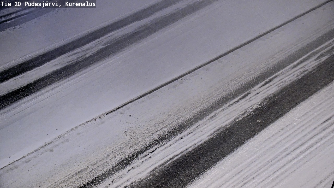 Weather Camera Image Väg 20Pudasjärvi, Kurenalus, Pudasjärvi, Pohjois-Pohjanmaa