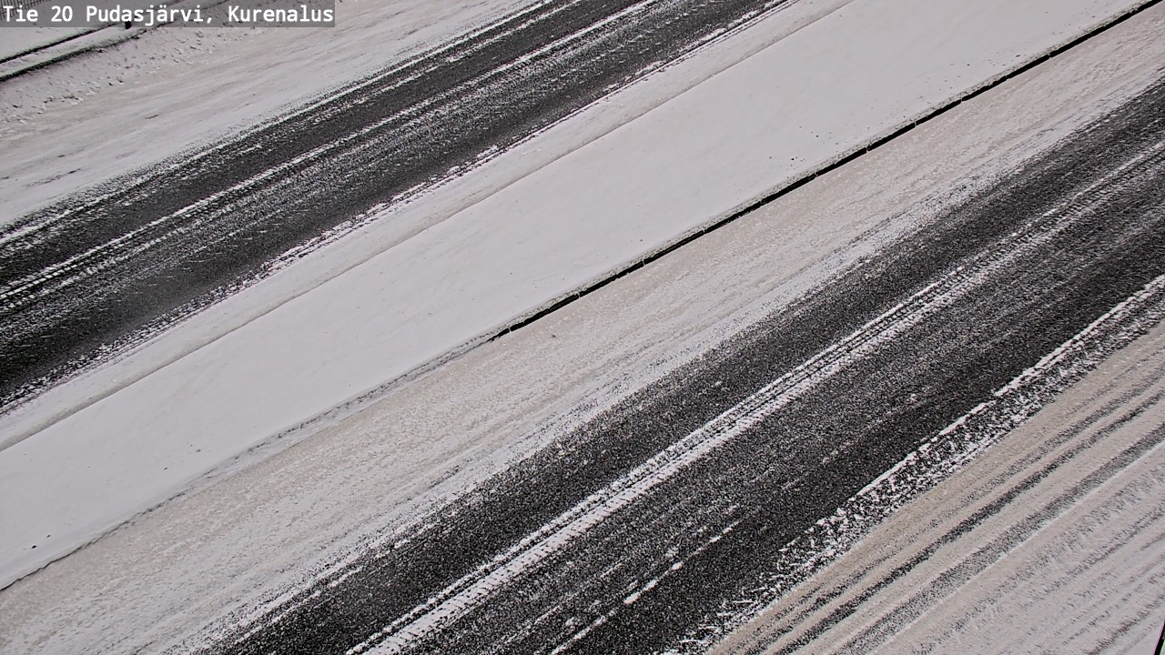 Weather Camera Image Väg 20Pudasjärvi, Kurenalus, Pudasjärvi, Pohjois-Pohjanmaa