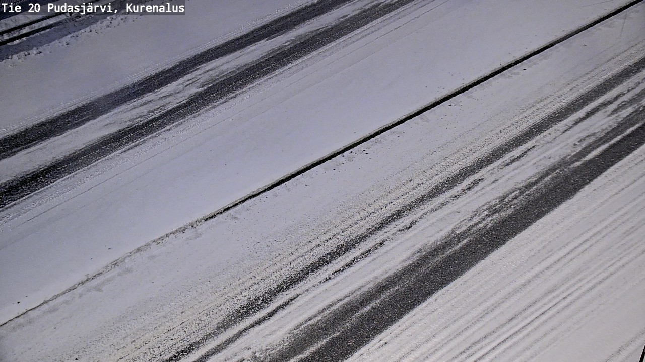 Weather Camera Image Väg 20Pudasjärvi, Kurenalus, Pudasjärvi, Pohjois-Pohjanmaa