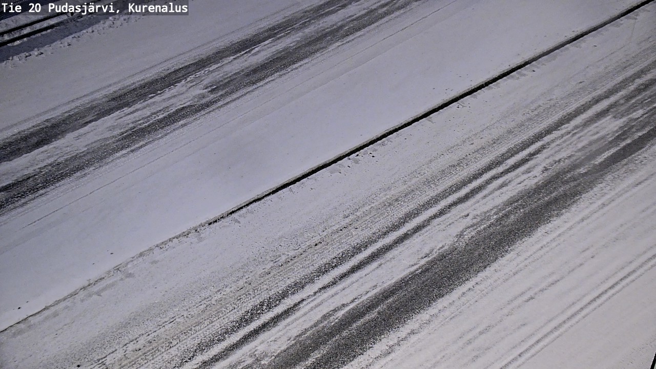 Weather Camera Image Väg 20Pudasjärvi, Kurenalus, Pudasjärvi, Pohjois-Pohjanmaa