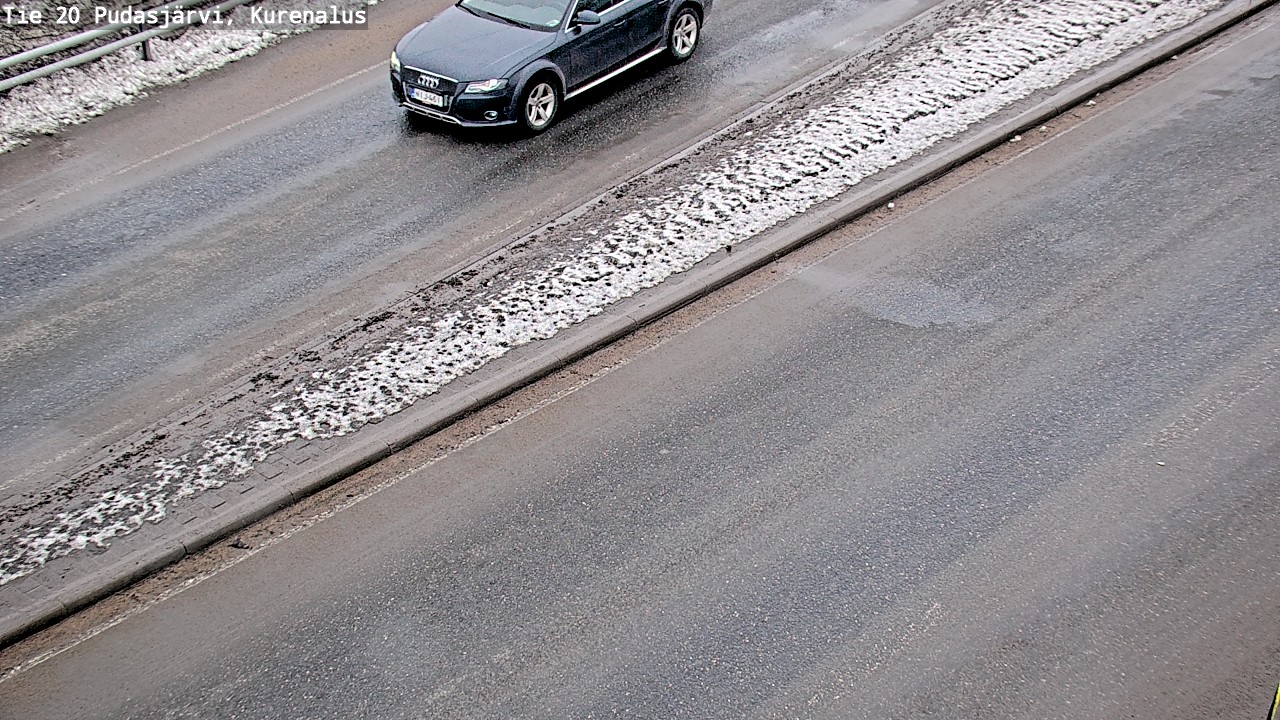 Weather Camera Image Väg 20Pudasjärvi, Kurenalus, Pudasjärvi, Pohjois-Pohjanmaa