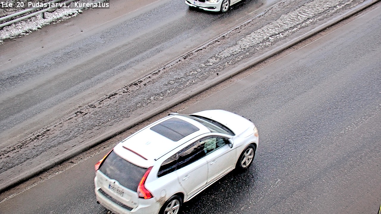 Weather Camera Image Road 20 Pudasjärvi, Kurenalus, Pudasjärvi, Pohjois-Pohjanmaa