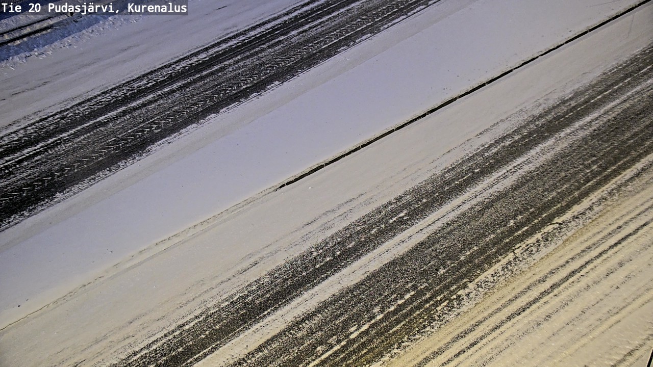 Weather Camera Image Väg 20Pudasjärvi, Kurenalus, Pudasjärvi, Pohjois-Pohjanmaa