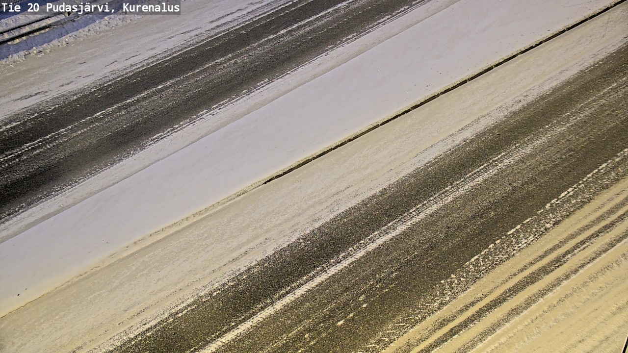Weather Camera Image Väg 20Pudasjärvi, Kurenalus, Pudasjärvi, Pohjois-Pohjanmaa