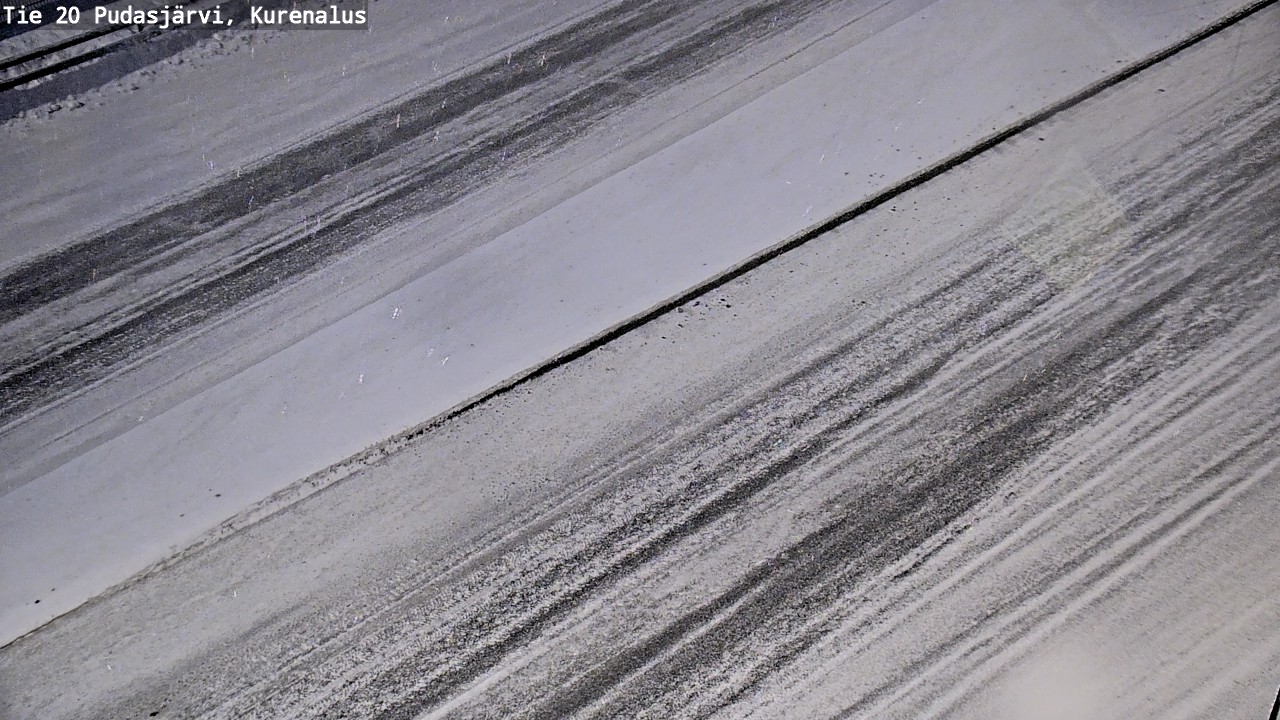 Weather Camera Image Väg 20Pudasjärvi, Kurenalus, Pudasjärvi, Pohjois-Pohjanmaa