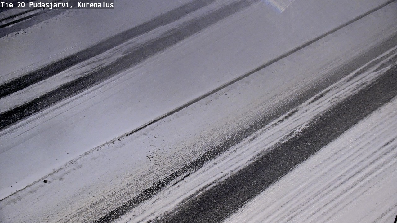 Weather Camera Image Väg 20Pudasjärvi, Kurenalus, Pudasjärvi, Pohjois-Pohjanmaa