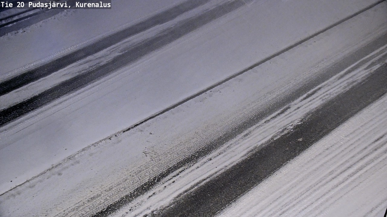 Weather Camera Image Väg 20Pudasjärvi, Kurenalus, Pudasjärvi, Pohjois-Pohjanmaa
