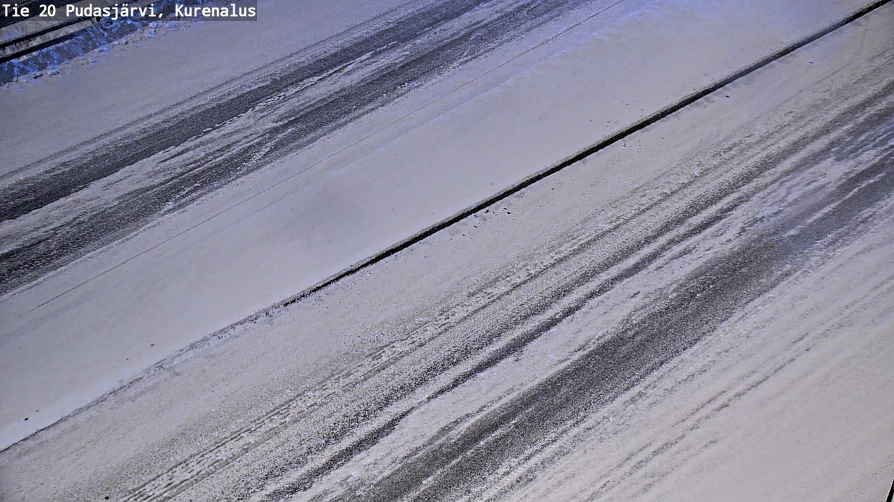 Weather Camera Image Väg 20Pudasjärvi, Kurenalus, Pudasjärvi, Pohjois-Pohjanmaa