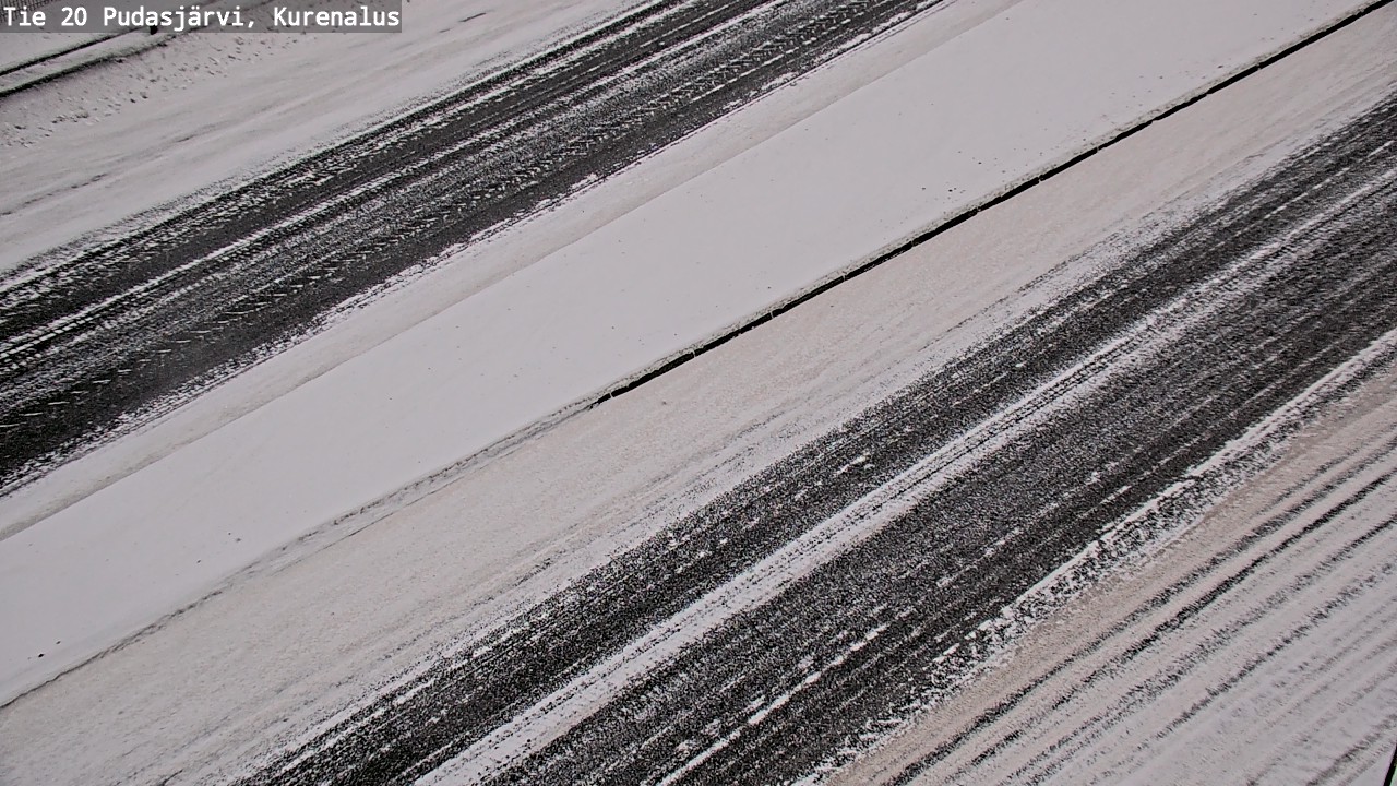 Weather Camera Image Väg 20Pudasjärvi, Kurenalus, Pudasjärvi, Pohjois-Pohjanmaa