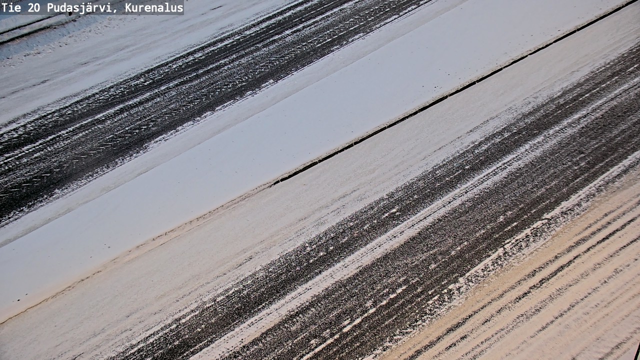 Weather Camera Image Väg 20Pudasjärvi, Kurenalus, Pudasjärvi, Pohjois-Pohjanmaa