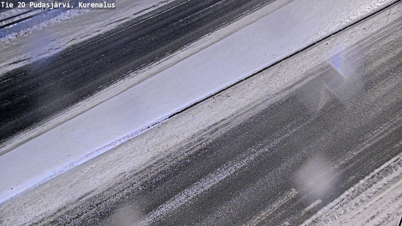 Weather Camera Image Väg 20Pudasjärvi, Kurenalus, Pudasjärvi, Pohjois-Pohjanmaa