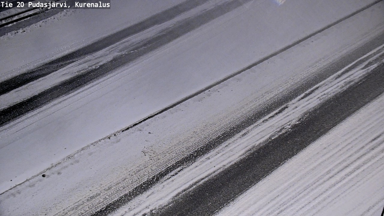 Weather Camera Image Väg 20Pudasjärvi, Kurenalus, Pudasjärvi, Pohjois-Pohjanmaa
