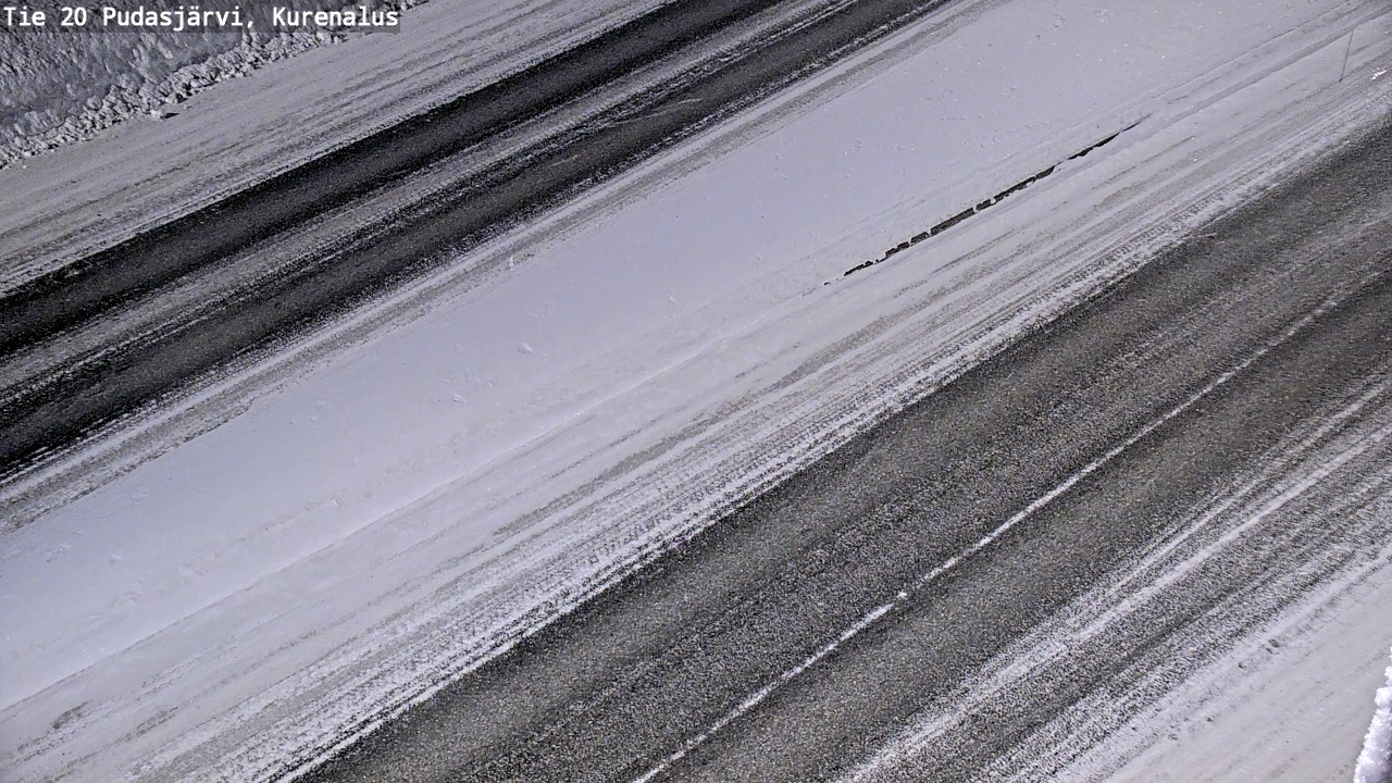 Kelikamerat Kuva Tie 20 Pudasjärvi, Kurenalus, Pudasjärvi, Pohjois-Pohjanmaa