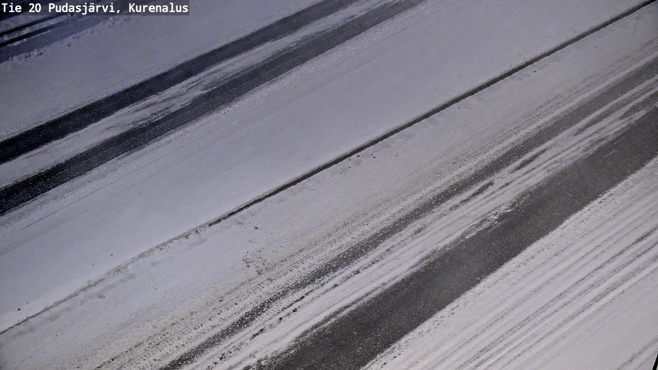 Weather Camera Image Väg 20Pudasjärvi, Kurenalus, Pudasjärvi, Pohjois-Pohjanmaa
