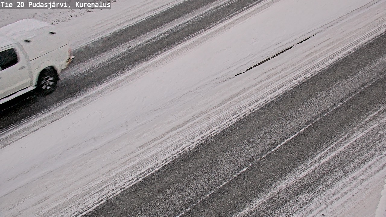 Weather Camera Image Road 20 Pudasjärvi, Kurenalus, Pudasjärvi, Pohjois-Pohjanmaa