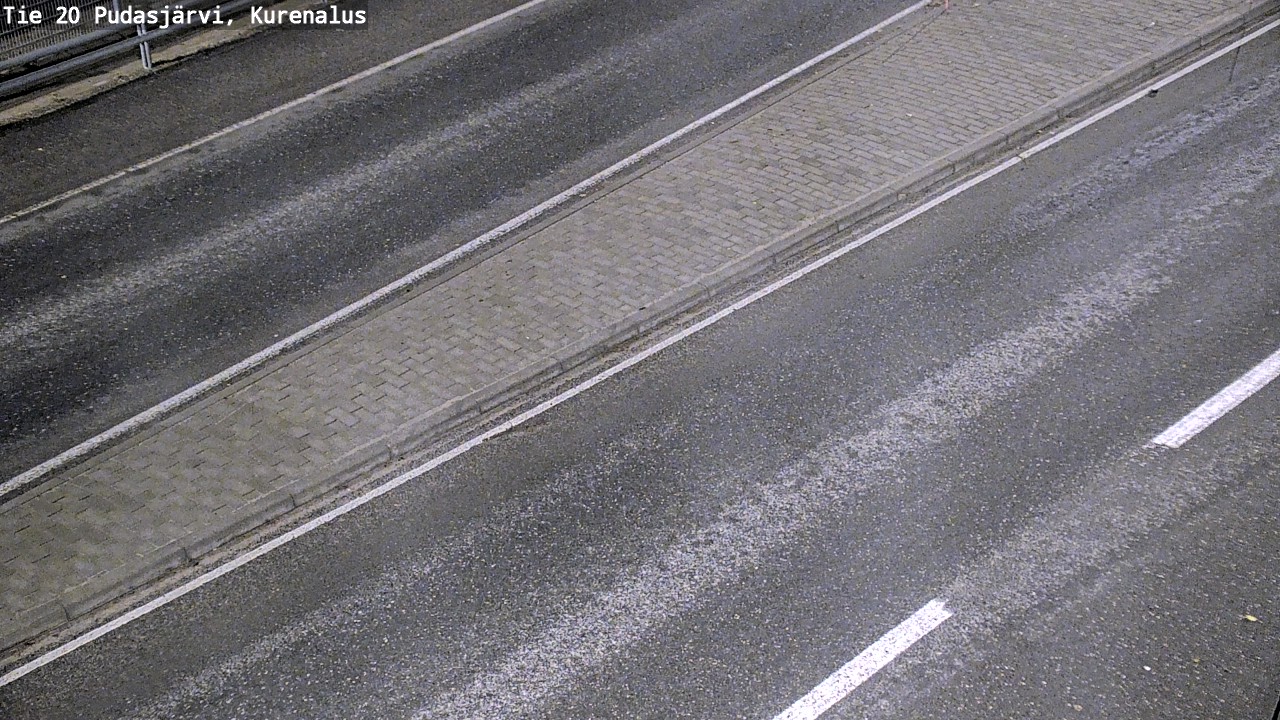Weather Camera Image Väg 20Pudasjärvi, Kurenalus, Pudasjärvi, Pohjois-Pohjanmaa