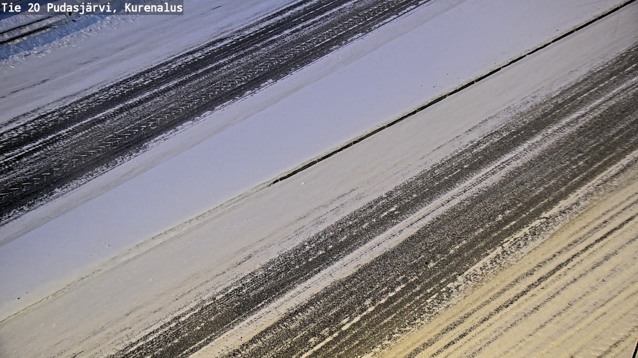 Weather Camera Image Väg 20Pudasjärvi, Kurenalus, Pudasjärvi, Pohjois-Pohjanmaa