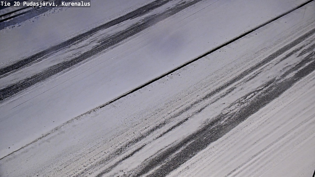Weather Camera Image Väg 20Pudasjärvi, Kurenalus, Pudasjärvi, Pohjois-Pohjanmaa
