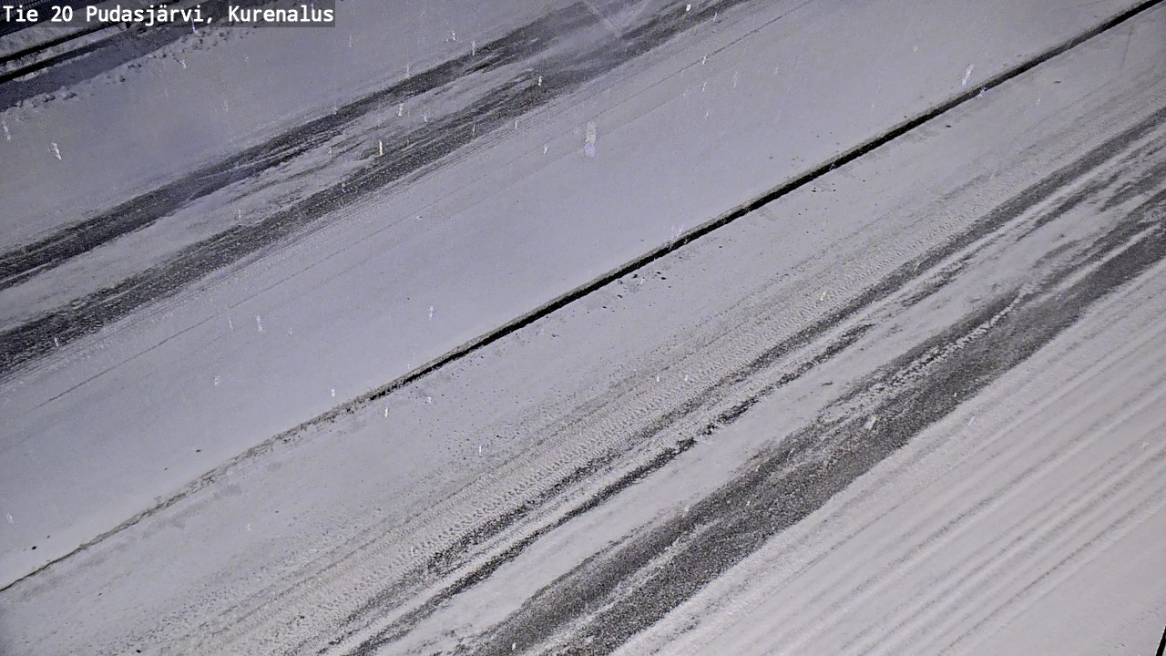 Weather Camera Image Väg 20Pudasjärvi, Kurenalus, Pudasjärvi, Pohjois-Pohjanmaa