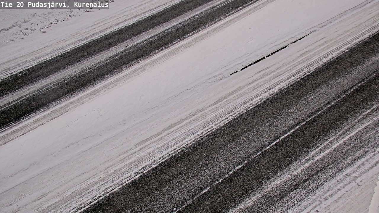 Weather Camera Image Road 20 Pudasjärvi, Kurenalus, Pudasjärvi, Pohjois-Pohjanmaa