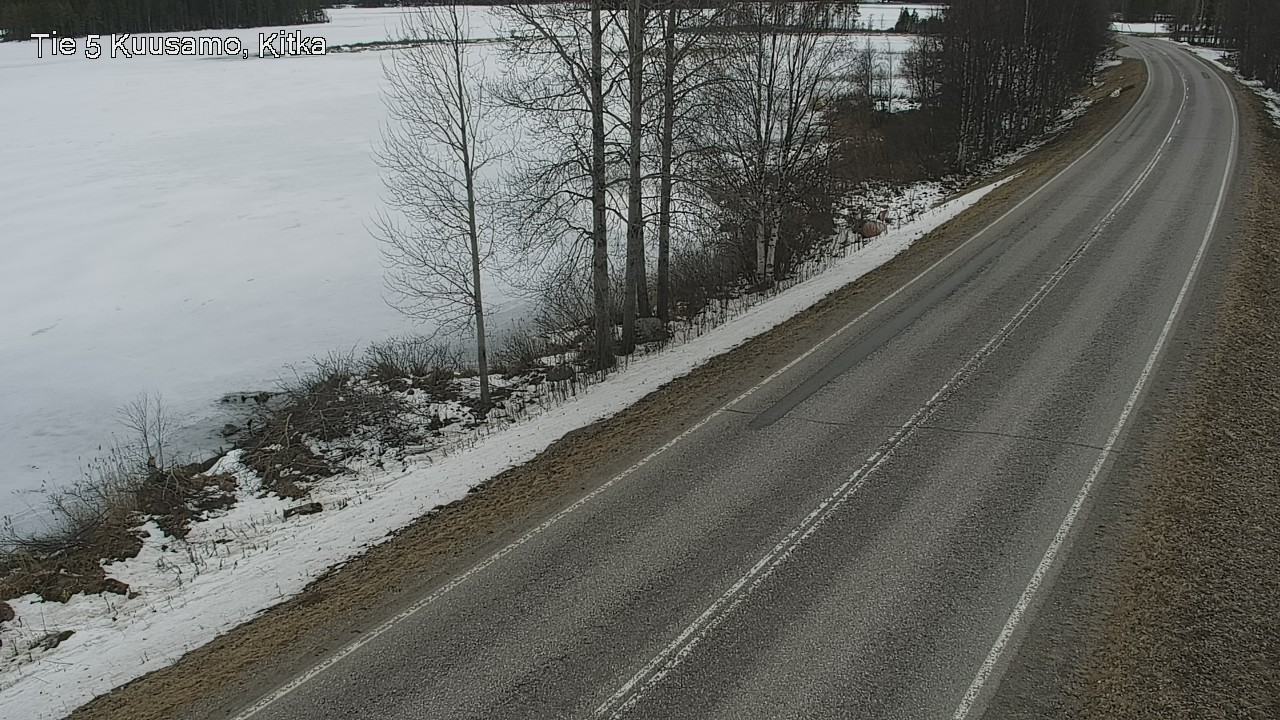 Weather Camera Image Väg 5 Kuusamo, Kitka, Kuusamo, Pohjois-Pohjanmaa