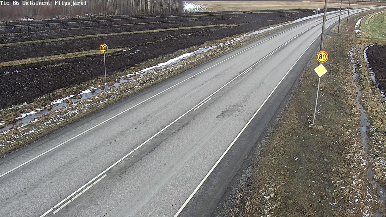 Kelikamerat Kuva Tie 86 Oulainen, Piipsjärvi, Oulainen, Pohjois-Pohjanmaa