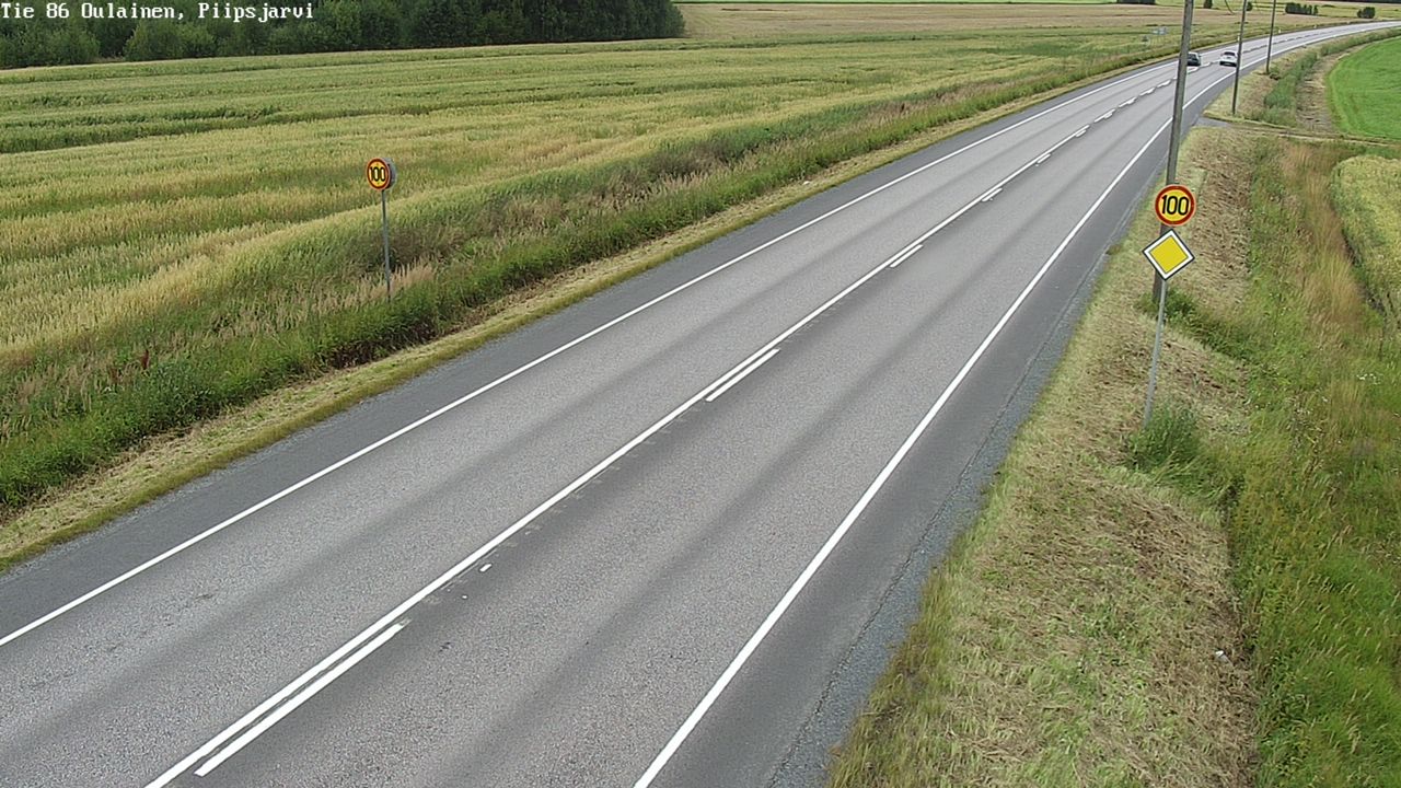 Weather Camera Image Road 86 Oulainen, Piipsjärvi, Oulainen, Pohjois-Pohjanmaa