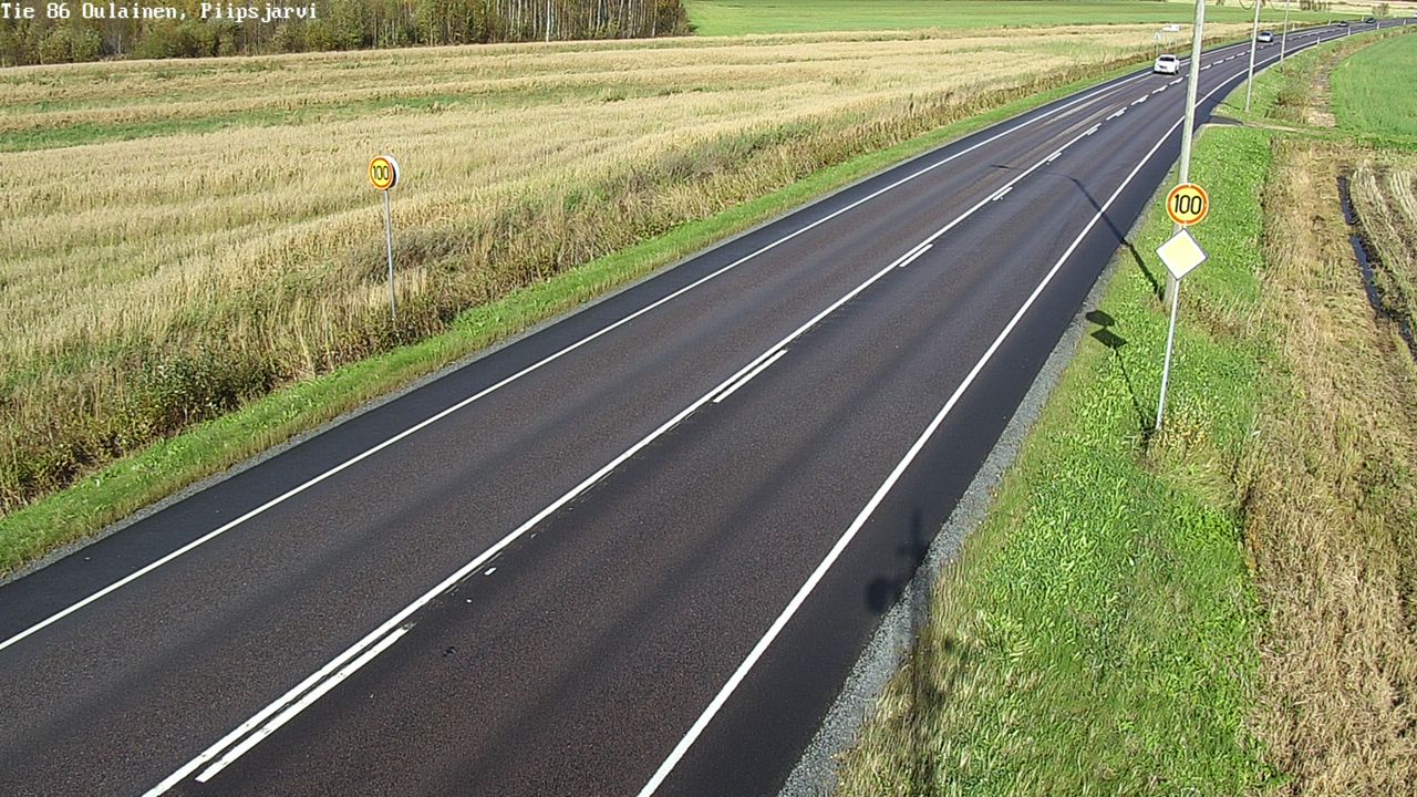 Weather Camera Image Road 86 Oulainen, Piipsjärvi, Oulainen, Pohjois-Pohjanmaa