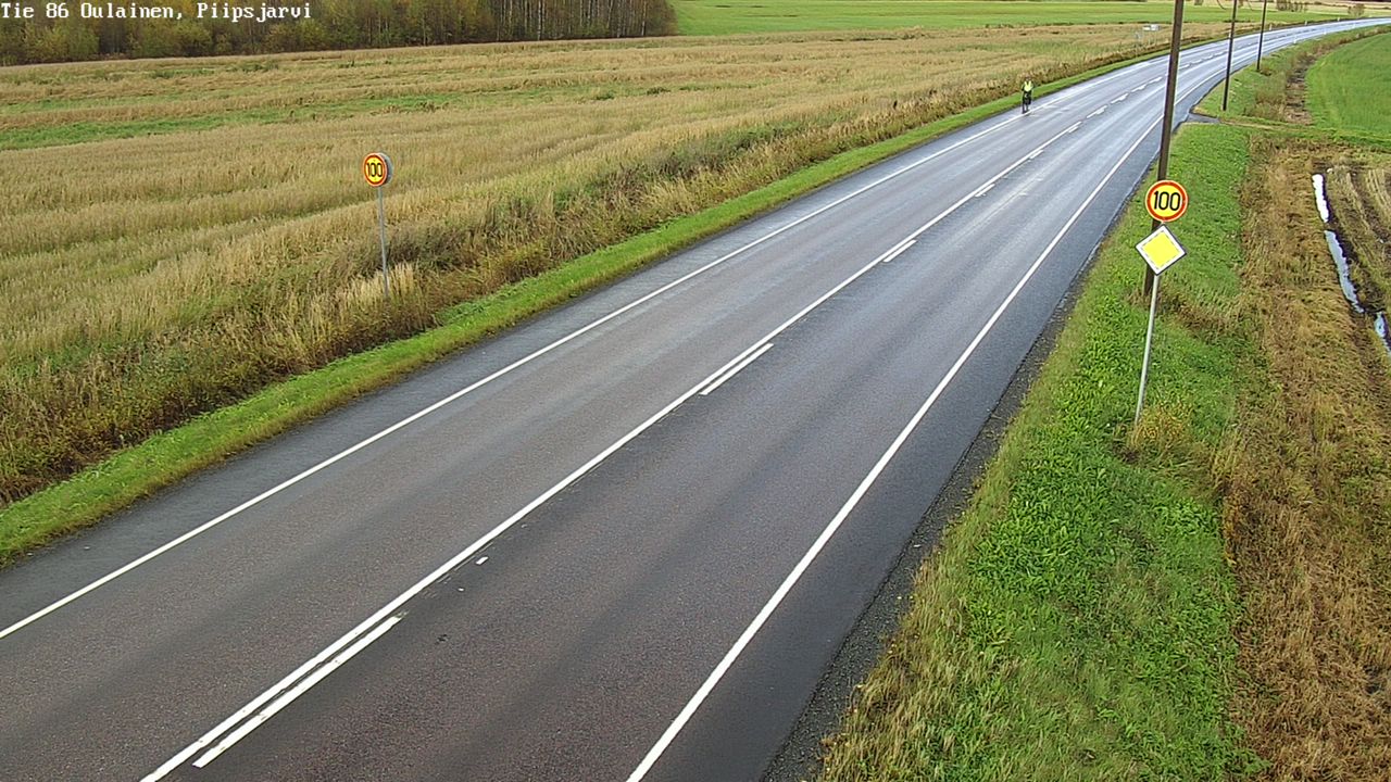 Weather Camera Image Road 86 Oulainen, Piipsjärvi, Oulainen, Pohjois-Pohjanmaa