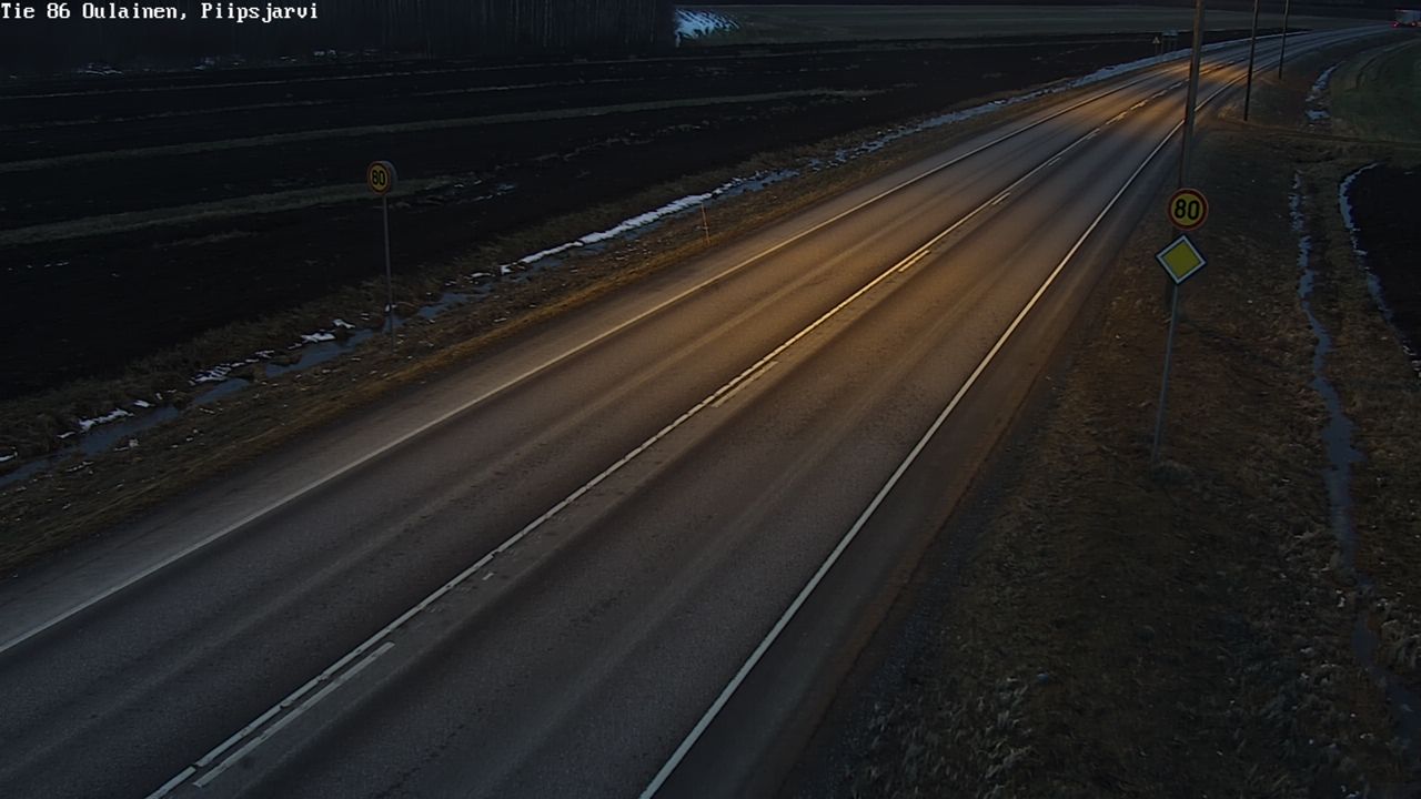 Kelikamerat Kuva Tie 86 Oulainen, Piipsjärvi, Oulainen, Pohjois-Pohjanmaa