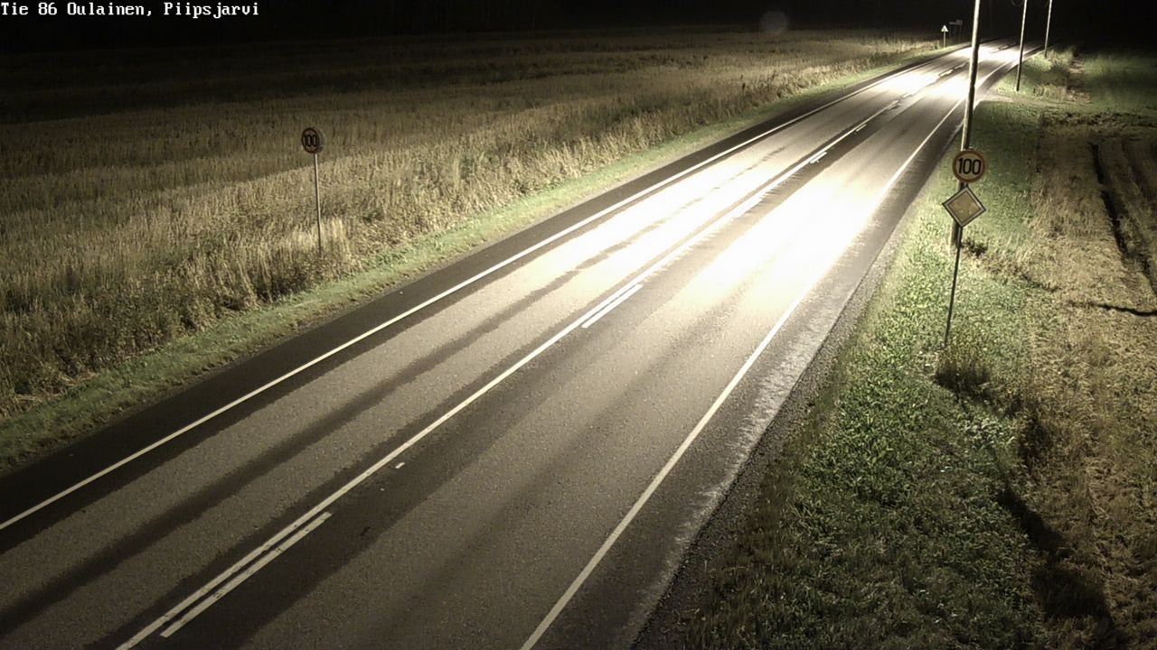 Weather Camera Image Road 86 Oulainen, Piipsjärvi, Oulainen, Pohjois-Pohjanmaa