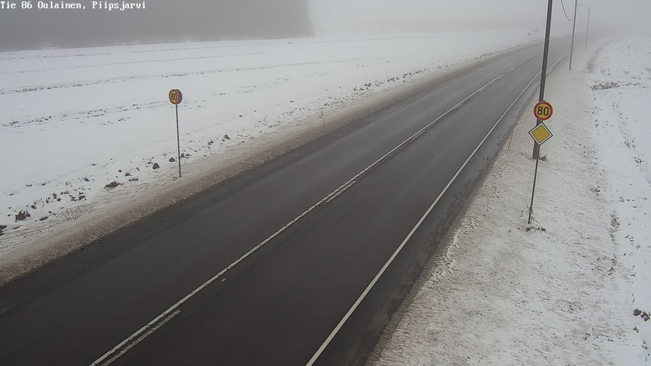 Weather Camera Image Road 86 Oulainen, Piipsjärvi, Oulainen, Pohjois-Pohjanmaa