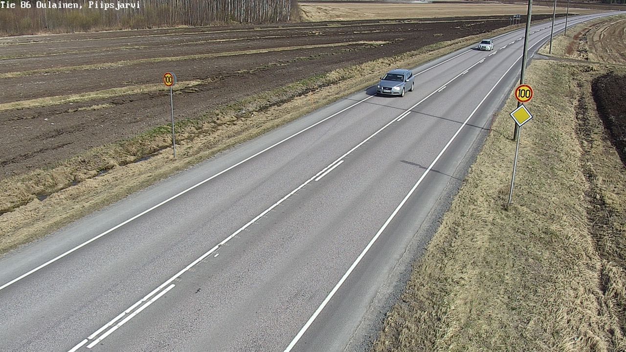Weather Camera Image Road 86 Oulainen, Piipsjärvi, Oulainen, Pohjois-Pohjanmaa