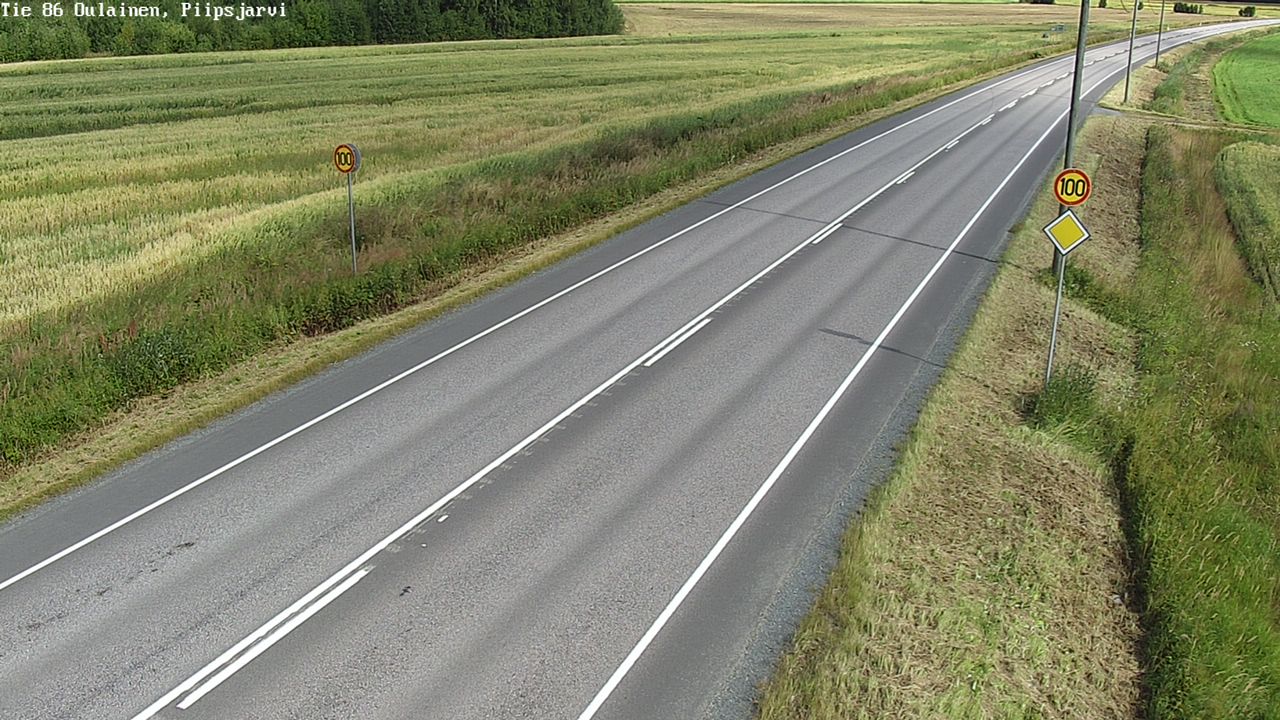 Kelikamerat Kuva Tie 86 Oulainen, Piipsjärvi, Oulainen, Pohjois-Pohjanmaa
