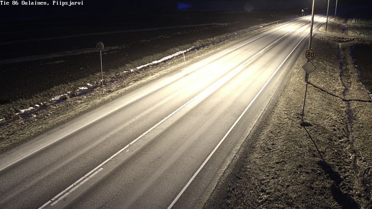 Kelikamerat Kuva Tie 86 Oulainen, Piipsjärvi, Oulainen, Pohjois-Pohjanmaa