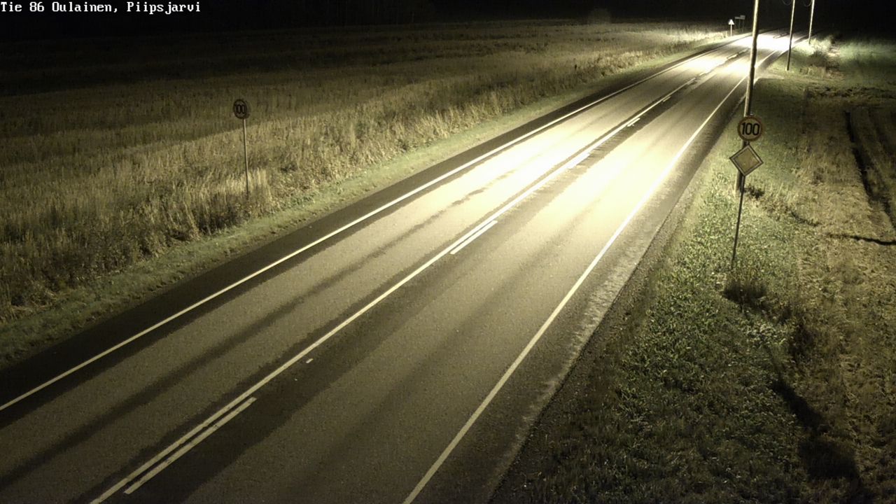 Weather Camera Image Road 86 Oulainen, Piipsjärvi, Oulainen, Pohjois-Pohjanmaa