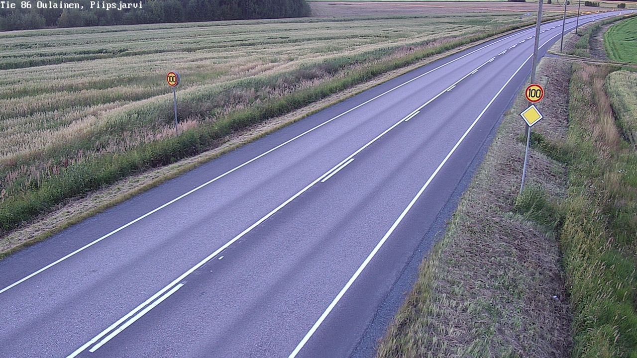 Kelikamerat Kuva Tie 86 Oulainen, Piipsjärvi, Oulainen, Pohjois-Pohjanmaa