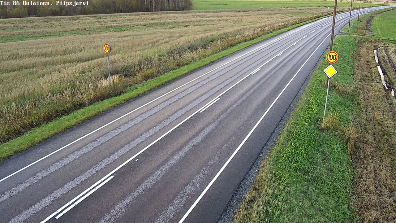 Weather Camera Image Road 86 Oulainen, Piipsjärvi, Oulainen, Pohjois-Pohjanmaa