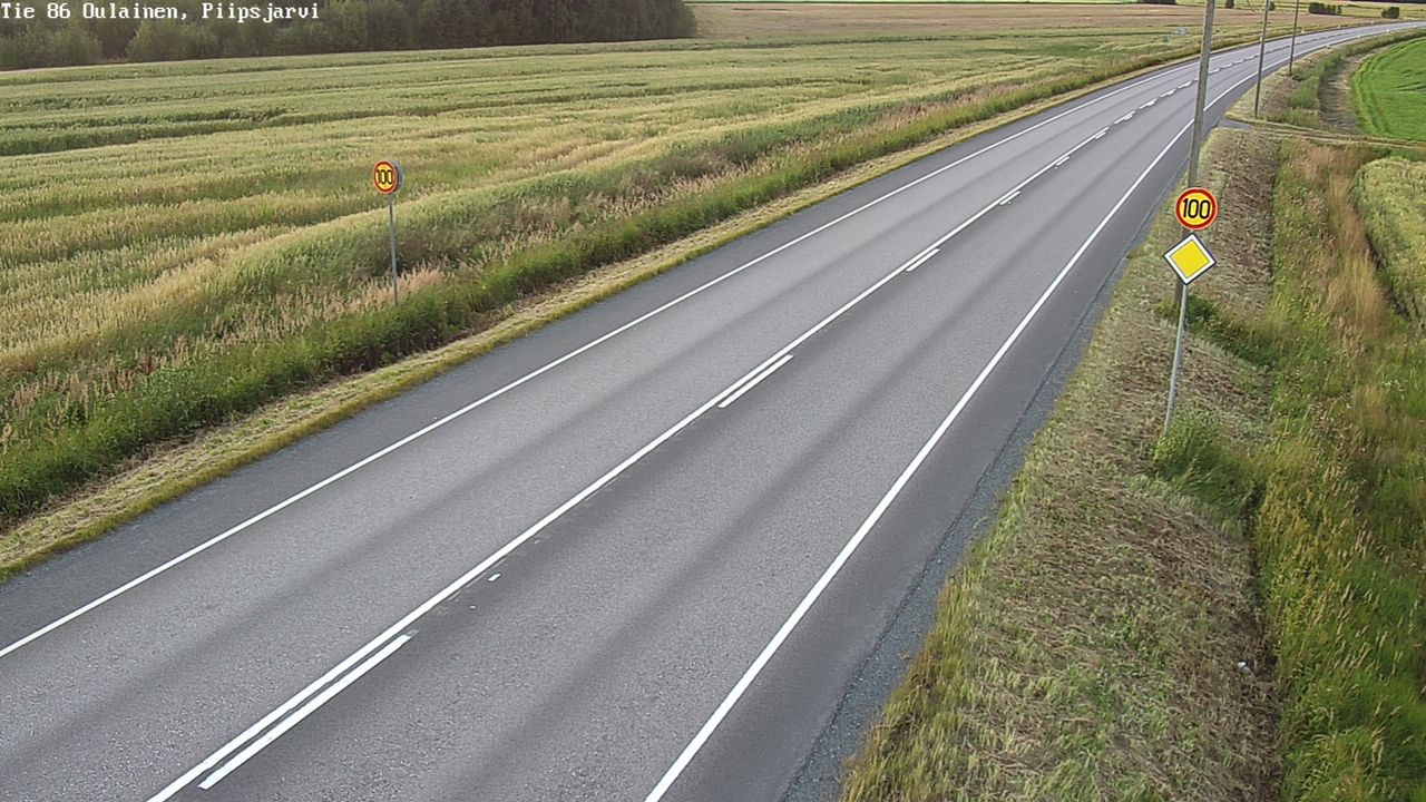 Kelikamerat Kuva Tie 86 Oulainen, Piipsjärvi, Oulainen, Pohjois-Pohjanmaa