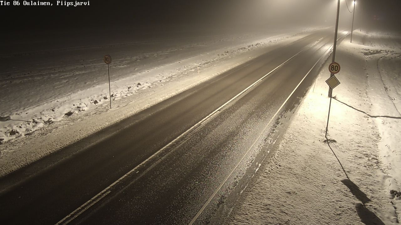 Weather Camera Image Road 86 Oulainen, Piipsjärvi, Oulainen, Pohjois-Pohjanmaa