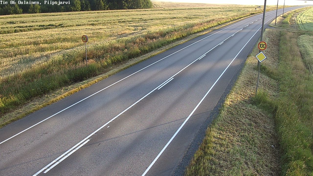 Kelikamerat Kuva Tie 86 Oulainen, Piipsjärvi, Oulainen, Pohjois-Pohjanmaa