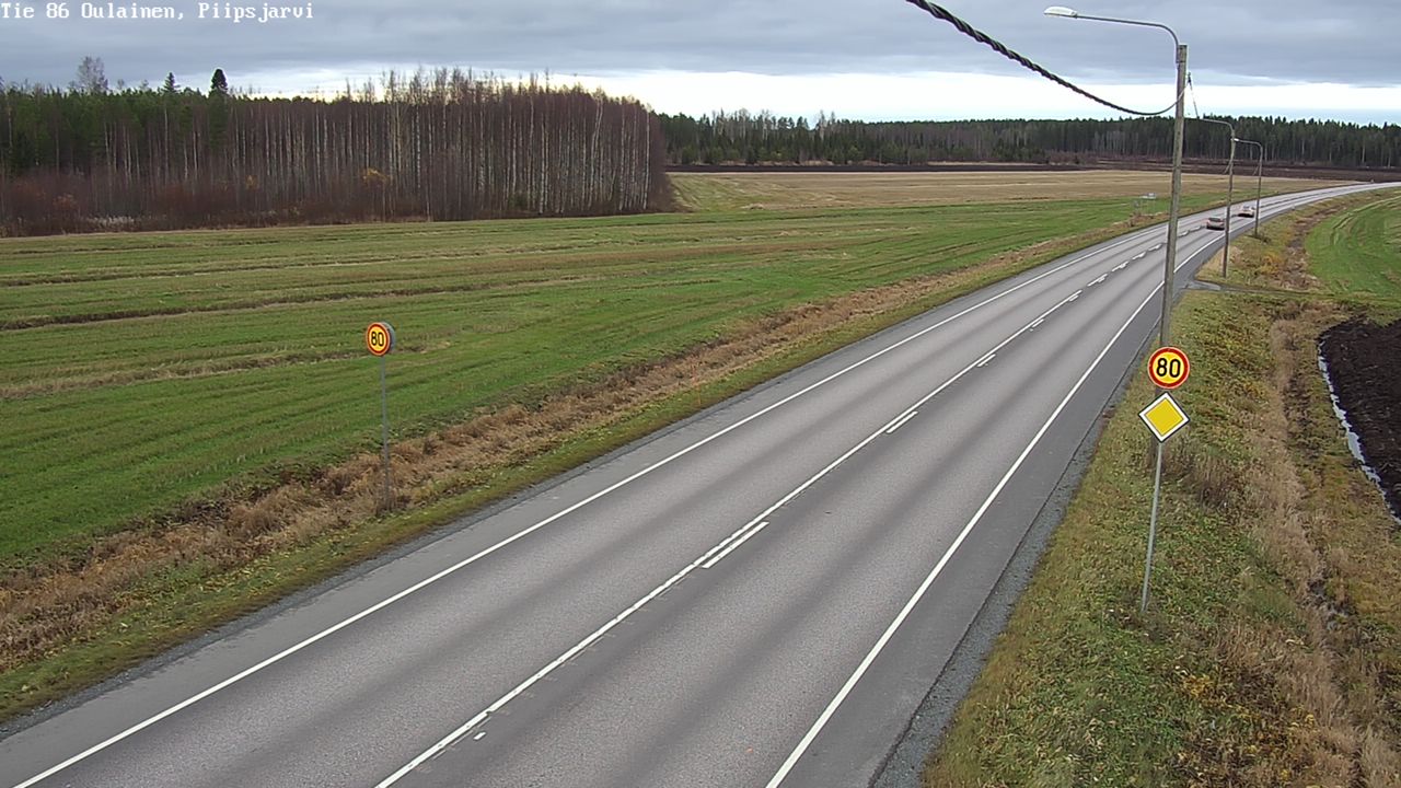 Kelikamerat Kuva Tie 86 Oulainen, Piipsjärvi, Oulainen, Pohjois-Pohjanmaa