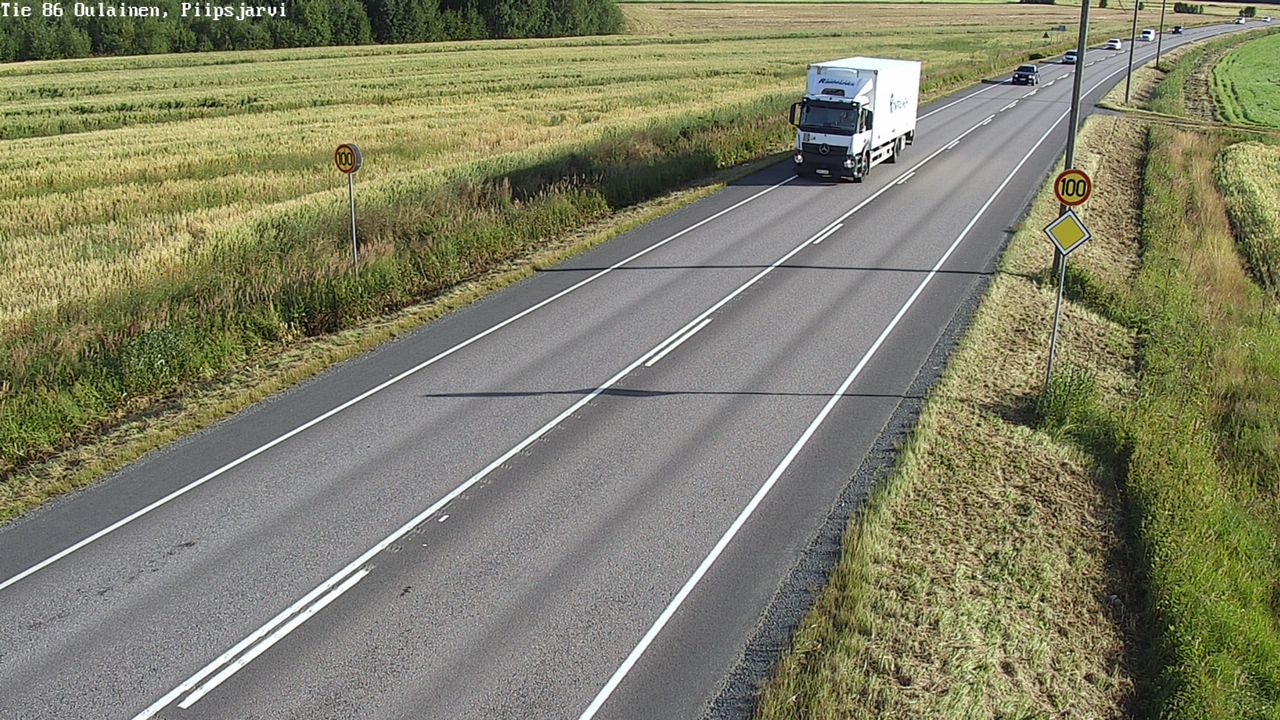Weather Camera Image Road 86 Oulainen, Piipsjärvi, Oulainen, Pohjois-Pohjanmaa