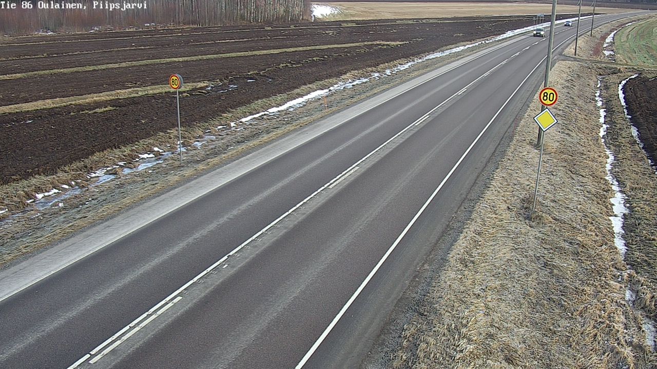 Kelikamerat Kuva Tie 86 Oulainen, Piipsjärvi, Oulainen, Pohjois-Pohjanmaa