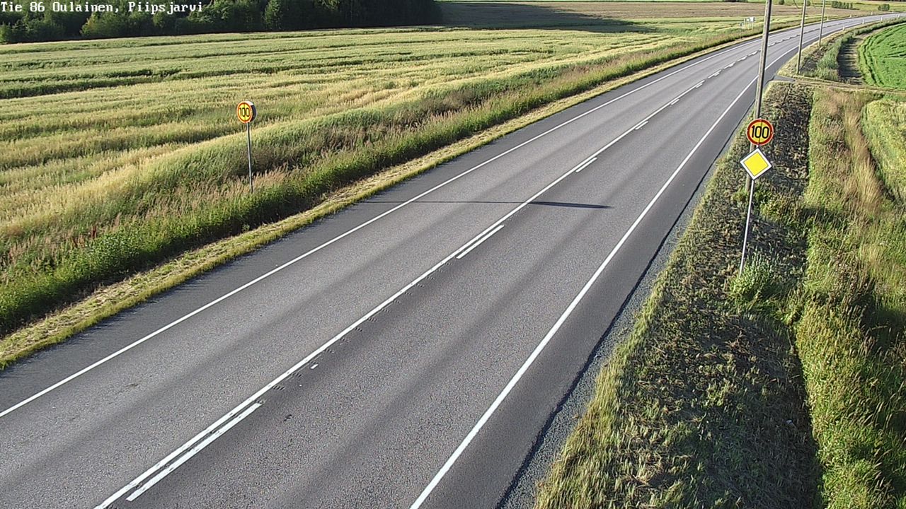 Kelikamerat Kuva Tie 86 Oulainen, Piipsjärvi, Oulainen, Pohjois-Pohjanmaa