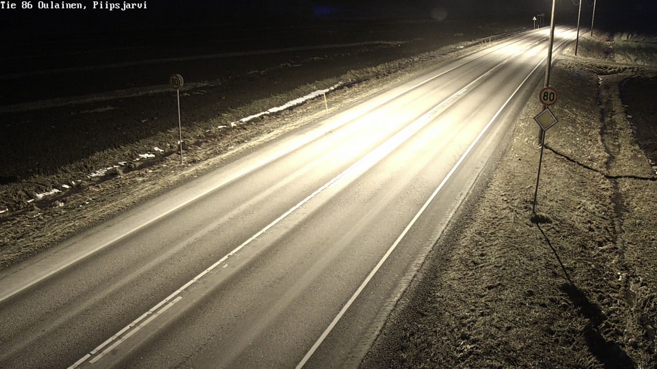 Kelikamerat Kuva Tie 86 Oulainen, Piipsjärvi, Oulainen, Pohjois-Pohjanmaa