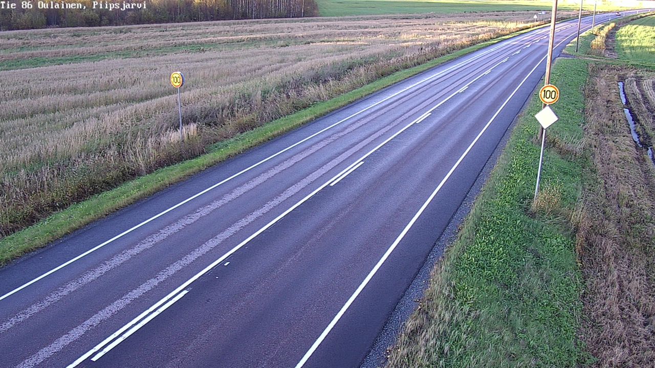 Weather Camera Image Road 86 Oulainen, Piipsjärvi, Oulainen, Pohjois-Pohjanmaa