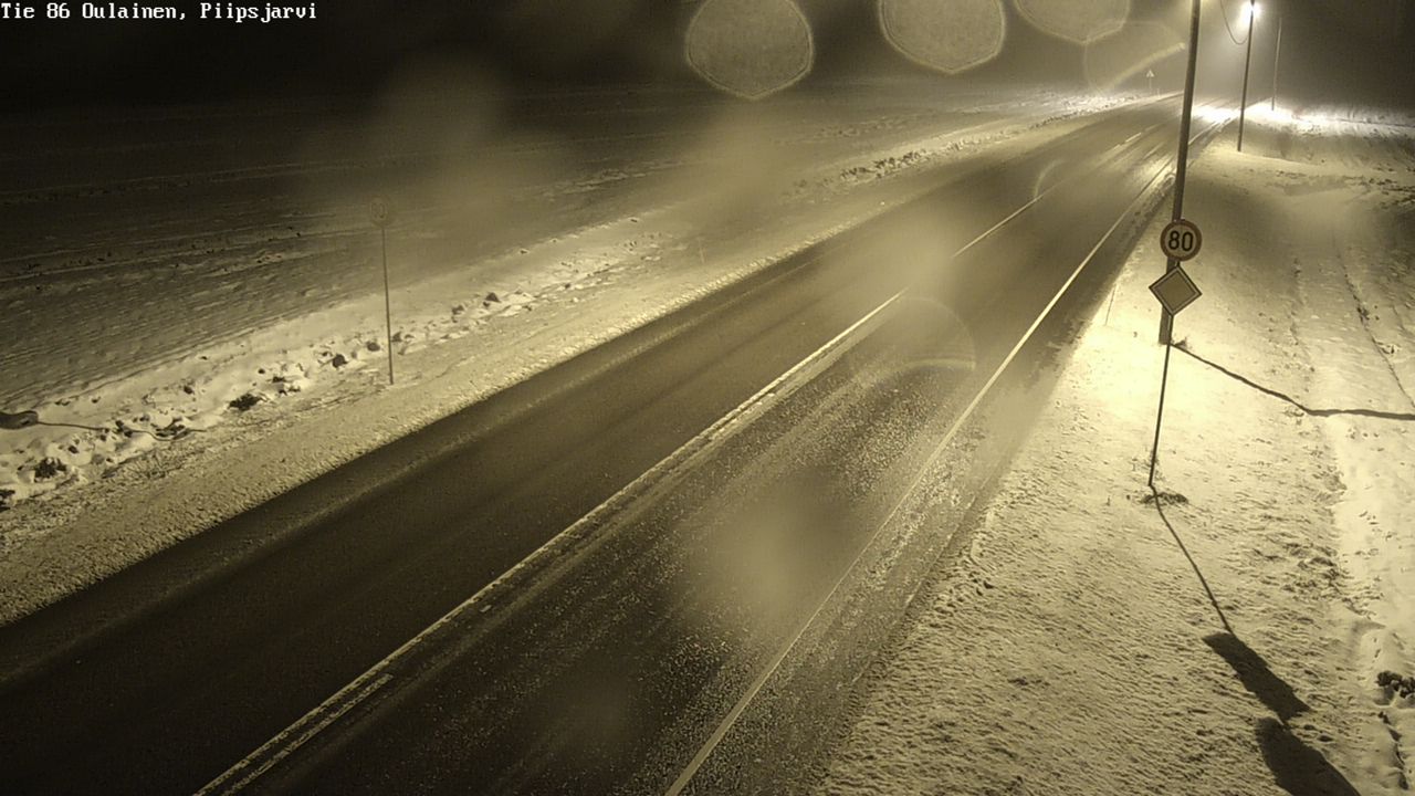 Weather Camera Image Road 86 Oulainen, Piipsjärvi, Oulainen, Pohjois-Pohjanmaa
