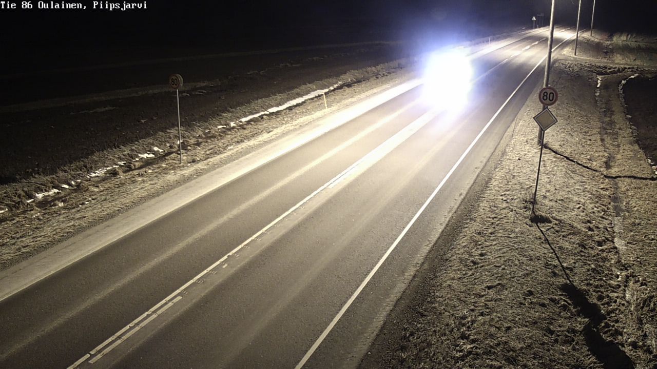 Kelikamerat Kuva Tie 86 Oulainen, Piipsjärvi, Oulainen, Pohjois-Pohjanmaa