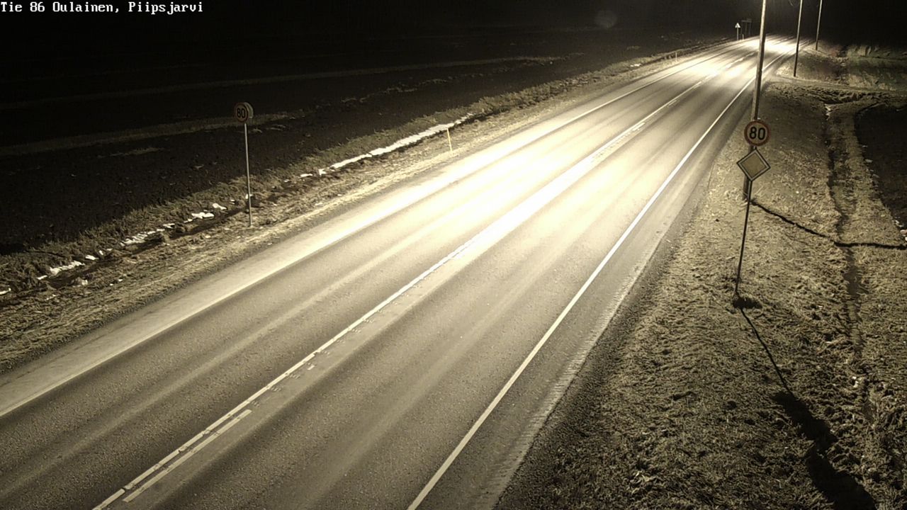 Kelikamerat Kuva Tie 86 Oulainen, Piipsjärvi, Oulainen, Pohjois-Pohjanmaa